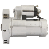 Chrome Starter Motor 10TH For Chev V8 Small/Big Block