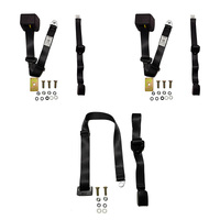 Rear Retractable Seat Belts KIT For Holden HK HT HG HQ Sedan Coupe