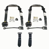 Front Retractable Seat Belt Kit For Mazda RX3 808 1974 2 Door Coupe In DropLink