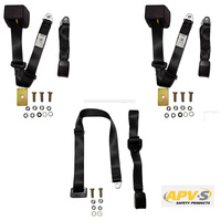 Rear Seat Belt Kit to Suit Holden TF TG VB VC - Australian Made