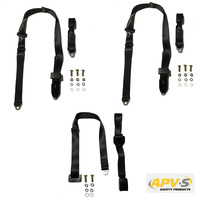 Rear Seat Belt Kit to Suit Ford XW XY Sedan Wagon - Australian Made