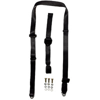 Non Retractable Lap Sash Seat Belt 2.6M With 150Mm - 610Mm Adjustable Web Buckle