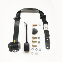 Retractable Seat Belt 90-90 On Pillar with 300mm Floor Mount Stalk Buckle - RH